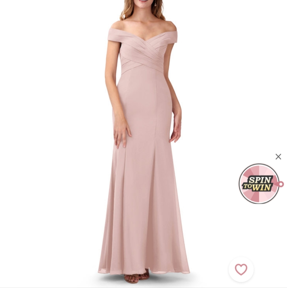 Dusty rose bridesmaid/prom/gown